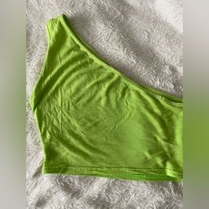 Like green one shoulder tank